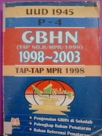 Image of UUD 1945 - P-4 -GBHN 1998