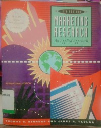 Image of Marketing Research : An Applied Approach