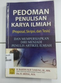 Image of PEDOMAN PENULISAN KARYA ILMIAH