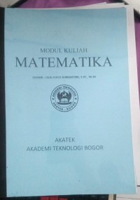 Image of MODUL KULIAH MATEMATIKA