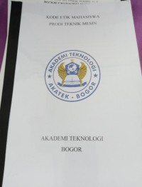 Image of KODE ETIK MAHASISWA PRODI TEKNIK MESIN