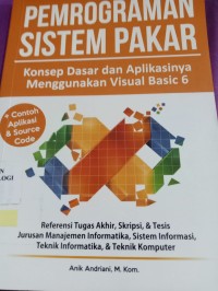 Image of PEMROGRAMAN SISTEM PAKAR