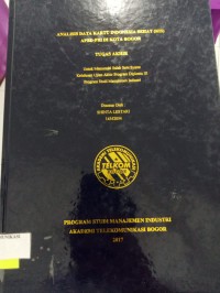 Image of TUGAS AKHIR : ANALISIS DATA KARTU INDONESIEA SEHAT (KIS) APBD-PBI DI KOTA BOGOR
