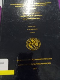 Image of TUGAS AKHIR : ANALISIS KUALITAS HASIL AKHIR PRODUKSI PADA PRODUK PAKAIAN KEKE DI IGGA COLLECTION BOGOR