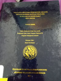 Image of TUGAS AKHIR PELAYANAN PENGALIHAN BPJS MANDIRI KELAS III MENJADI PENERIMA BANTUAN IURAN PBI DI KECAMATAN BOGOR BARAT KOTA BOGOR