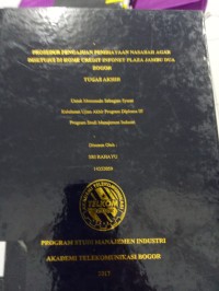 Image of TUGAS AKHIR : PROSEDUR PENGAJUAN PEMBIAYAAN NASABAH AGAR DI SETUJUI DI HOME CREDIT INFONET PLAZA JAMBU DUA BOGOR