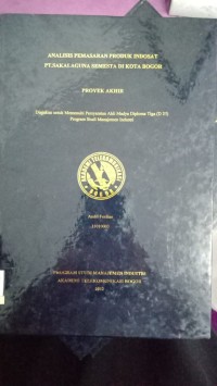 Image of ANALISIS PEMASARAN PRODUK INDOSAT