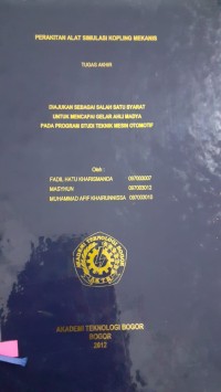 Image of PERAKITAN ALAT SIMULASI KOPLING MEKANIS