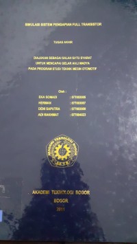 Image of SIMULASI SISTEM PENGAPIAN FULL TRANSISTOR
