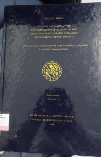 Image of FEMANFAATAN JARINGAN WIFI UNTUK MENGURANGI  GELLULAR TRAFFIC MENGGUNAKAN METODE WIFI OFFLOADIN (STUDI KASUS SUPER WIFI INDOSAT)