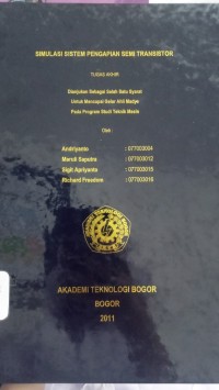 Image of SIMULASI SISTEM PENGAPAIAN SEMI TRANSISTOR