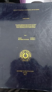 Image of SIMULASI PENGAPIAN KONVENSIONAL MOTOR BENSIN