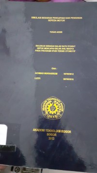 Image of SIMULASI BESARAN PENGAPIAN DAN PENGISIAN SEPEDA MOTOR