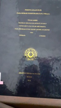 Image of PERENCANAAN PLITS PADA RUMAH PERISTIRAHATAN (VILLA)