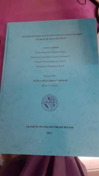 Image of analisis pendapatan di new panjang jiwo resort syariah di masa pandemi