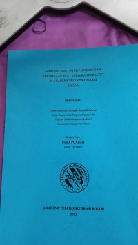 Image of ANALISIS EOQ UNTUK  MENENTUKAN  PERSEDIAAN ALAT TULIS KANTOR ATK  DI AKADEMI TELEKOMUNIKASI BOGOR PROPOSAL