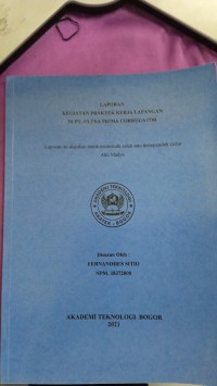Image of laporan kegiatan praktek kerja lapangan di pt ultra prima corrugator