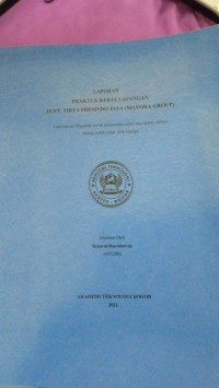Image of LAPORAN PRAKTEK KERJA LAPANGAN DI PT TIRTA FRESINDO JAYA  MAYORA GROUP