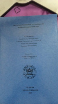 Image of prototype monitoring ketinggian air berbasis mikrokontroler tugas  akhir