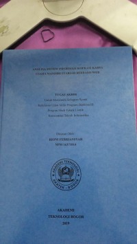 Image of ANALISA SISTEM INFORMASI KOPRASI KARYA  USAHA MANDIRI SYARIAH BERBASIS WEB  TUGAS AKHIR