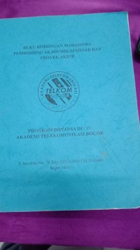 Image of buku bimbingan mahasiswa pembimbing