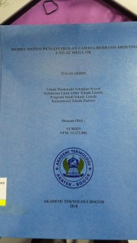 Image of MODEL SISTEM PENGONTROLAN CAHAYA BERBASIS ARDUINO UNO AT MEGA 328 TUGAS AKHIR