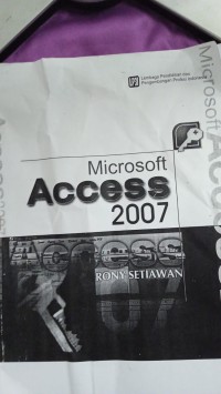 Image of MICROSOFT ACCESS 2007