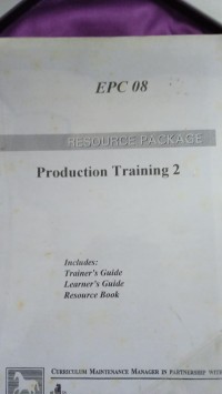 Image of epc 08 resource package production training 2