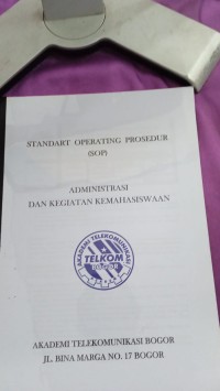 Image of standart operating prosedur sop  administrasi dan kegiatan kemahasiswaan