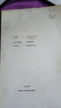 Image of TUGAS FISIKA TR 1