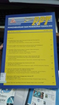 Image of Jurnal Pengembangan Dan Penerapan Teknologi