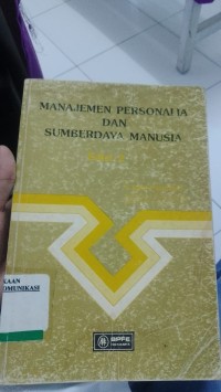 Image of Manajemen Personalia Dan Sumberdaya Manusia