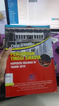 Image of Perguruan Tinggi Swasta 
 Kopertis wilayah IV