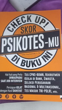 Image of CHECK UP! PSIKOTES-MU