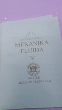 Image of Modul Kuliah Mekanika Fluida