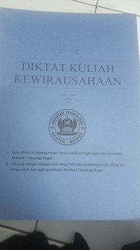 Image of DIKTAT KULIAH KWIRAUSAHAAN